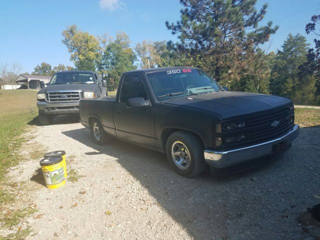 Black 1991 Chevrolet Other Pickups Standard Cab Pickup with Gray interior