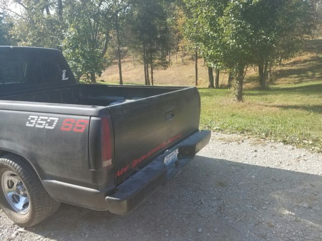 Black 1991 Chevrolet Other Pickups Standard Cab Pickup with Gray interior
