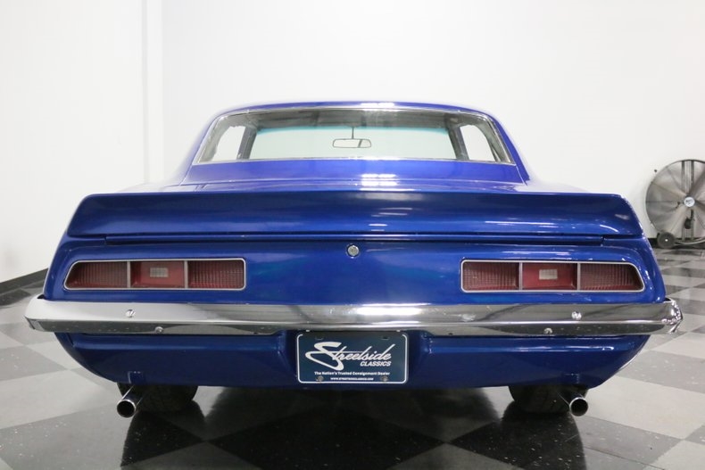 Blue 1969 Chevrolet Camaro Coupe with White interior