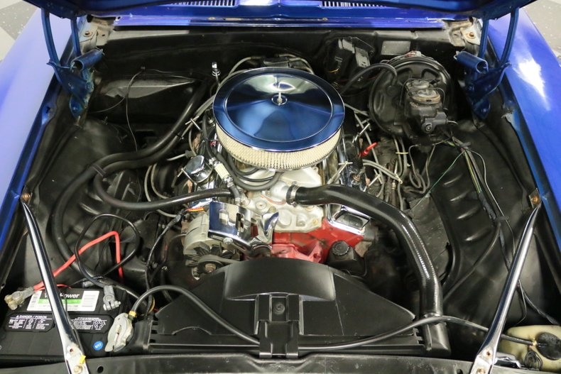 Blue 1969 Chevrolet Camaro Coupe with White interior