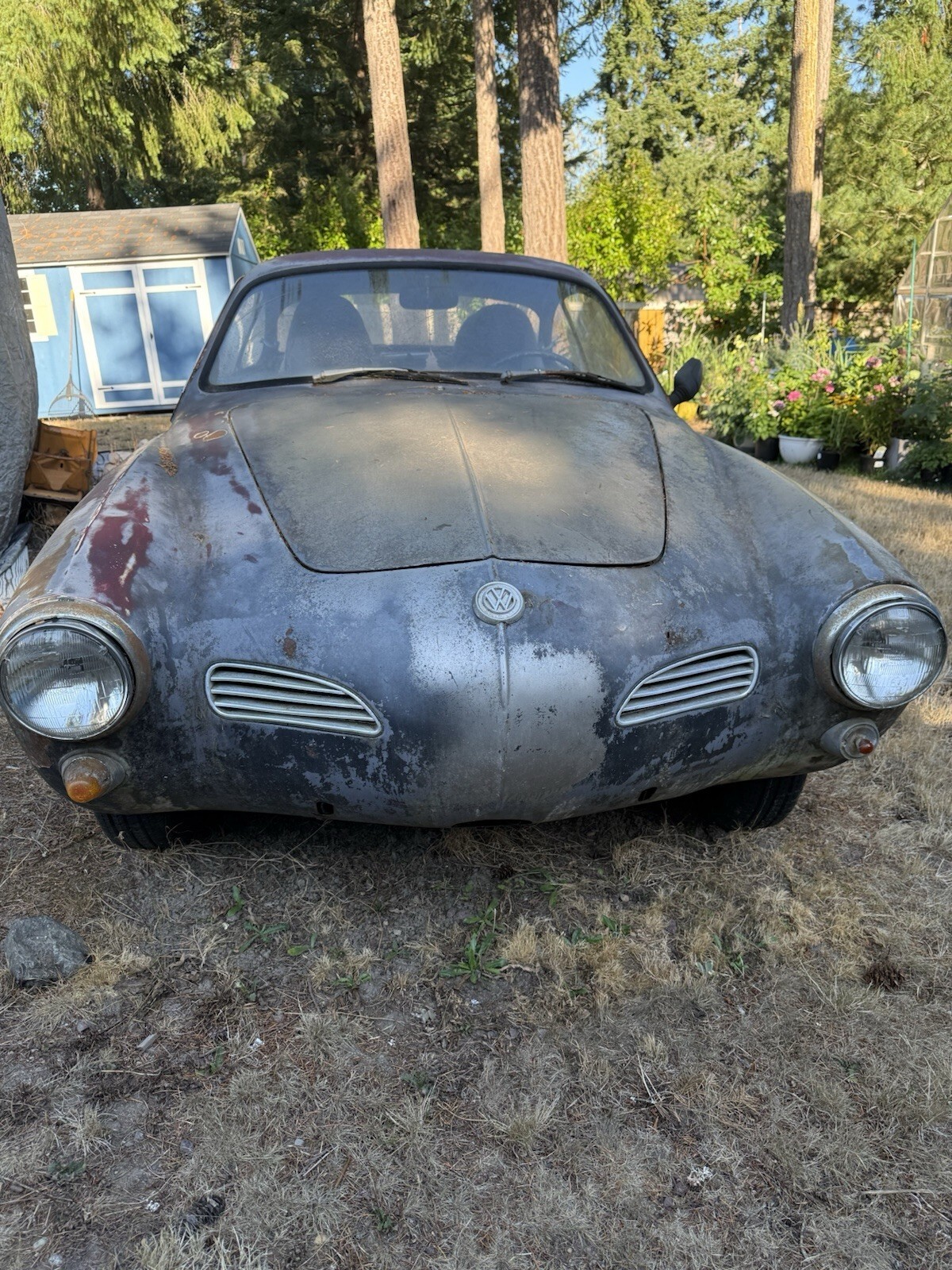 Gray 1969 Volkswagen Karmann Ghia Coupe