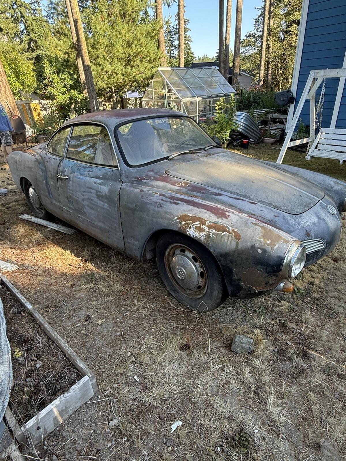Gray 1969 Volkswagen Karmann Ghia Coupe