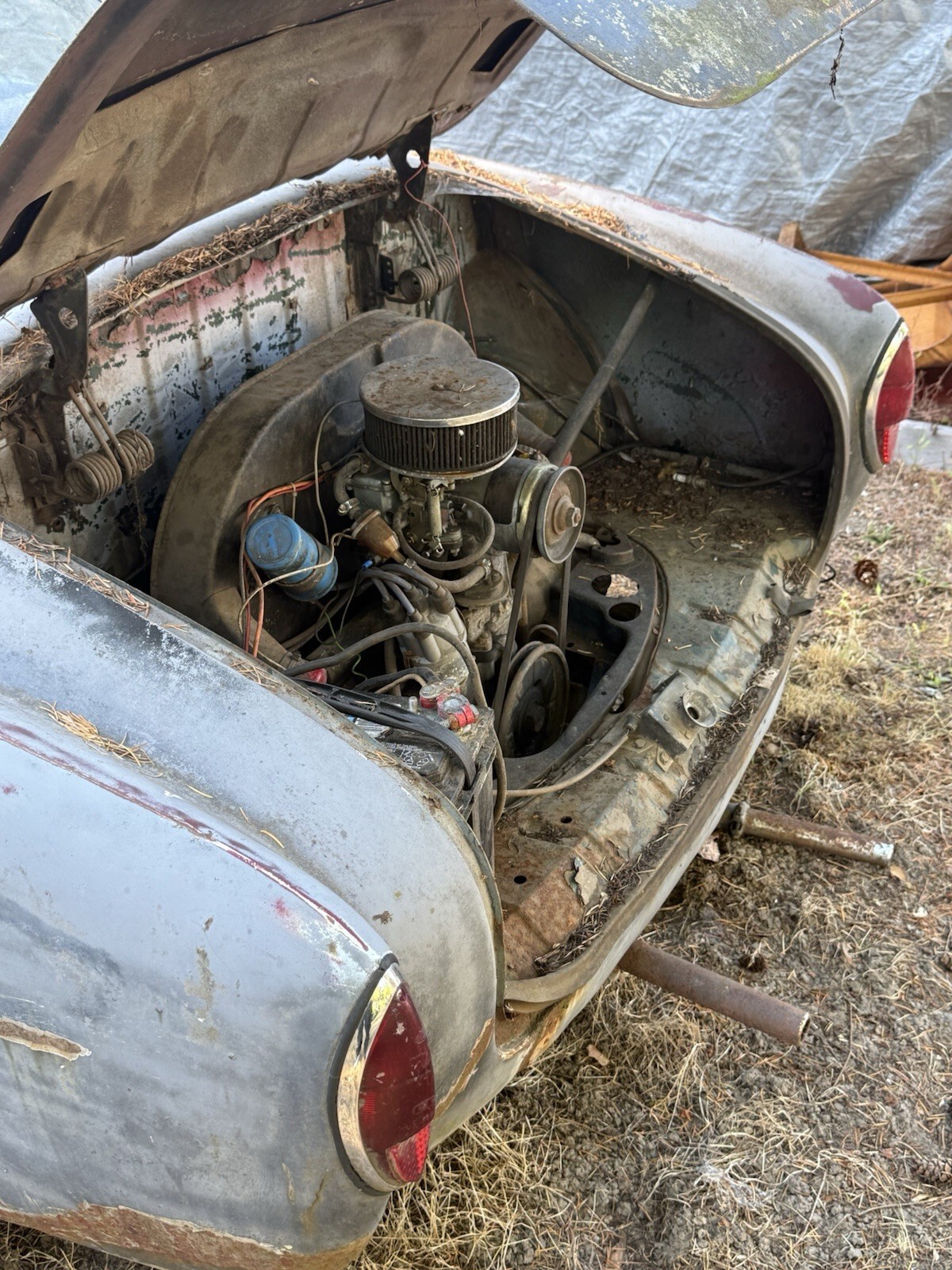 Gray 1969 Volkswagen Karmann Ghia Coupe