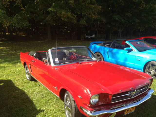 Rangoon Red 1964 Ford Mustang Convertible with Black interior