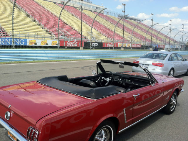 Rangoon Red 1964 Ford Mustang Convertible with Black interior