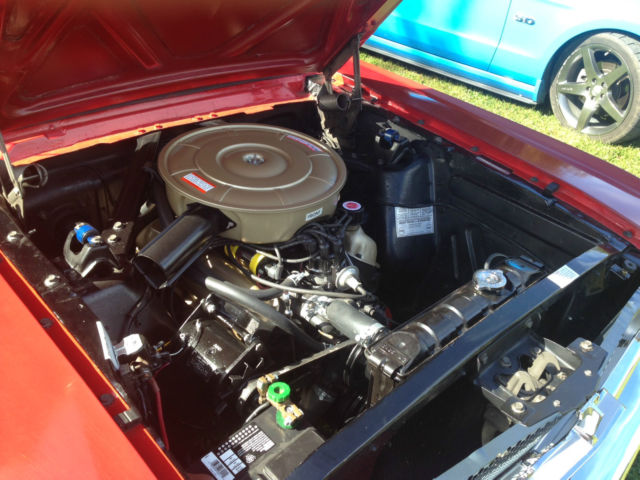 Rangoon Red 1964 Ford Mustang Convertible with Black interior