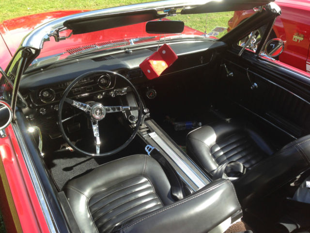 Rangoon Red 1964 Ford Mustang Convertible with Black interior