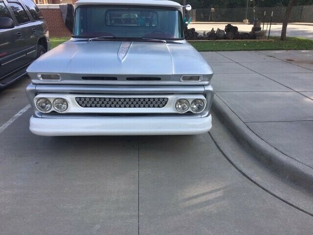 Silver 1960 Chevrolet Other Pickups Standard Cab Pickup with White interior