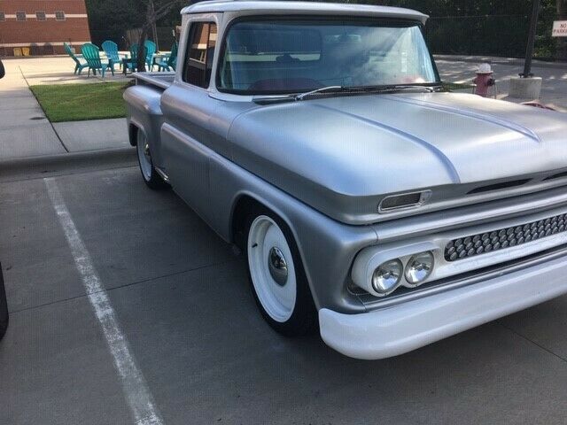 Silver 1960 Chevrolet Other Pickups Standard Cab Pickup with White interior