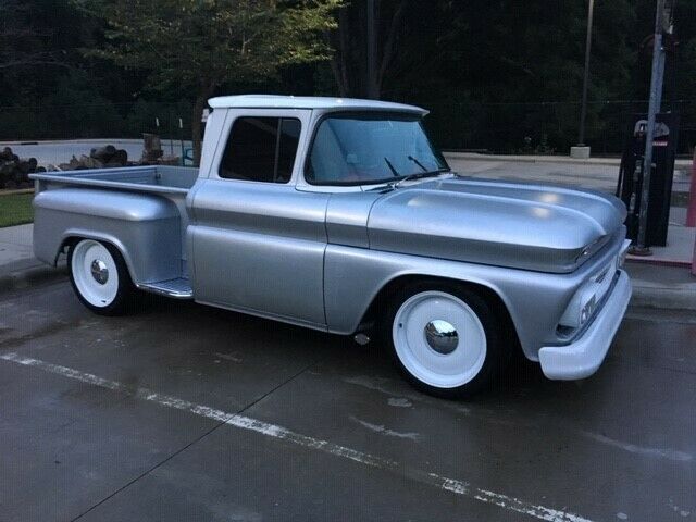 Silver 1960 Chevrolet Other Pickups Standard Cab Pickup with White interior