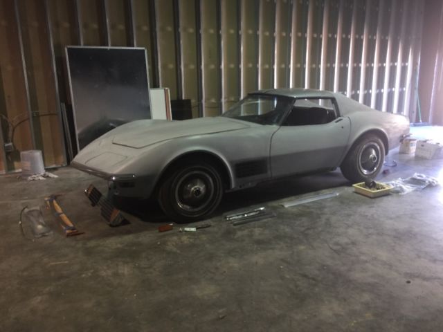 Red 1972 Chevrolet Corvette Coupe with Black interior
