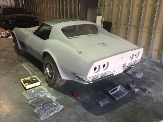 Red 1972 Chevrolet Corvette Coupe with Black interior