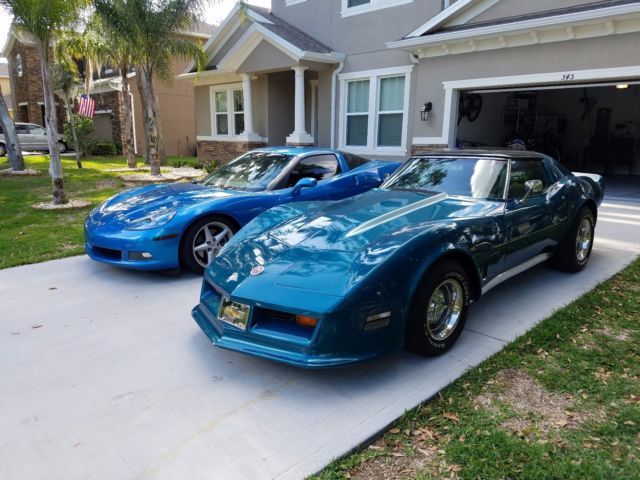Green 1974 Chevrolet Corvette Coupe with Black interior