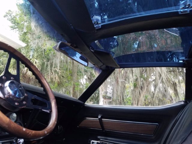 Green 1974 Chevrolet Corvette Coupe with Black interior