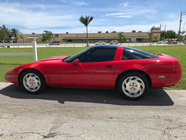 Red 1994 Chevrolet Corvette Coupe with Red interior