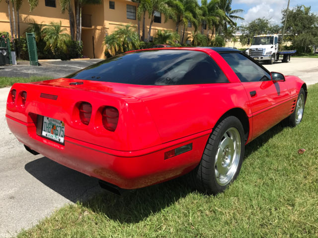 Red 1994 Chevrolet Corvette Coupe with Red interior