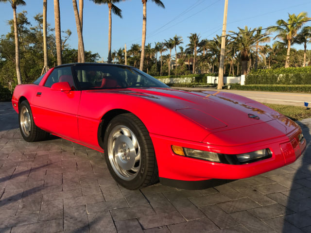 Red 1994 Chevrolet Corvette Coupe with Red interior
