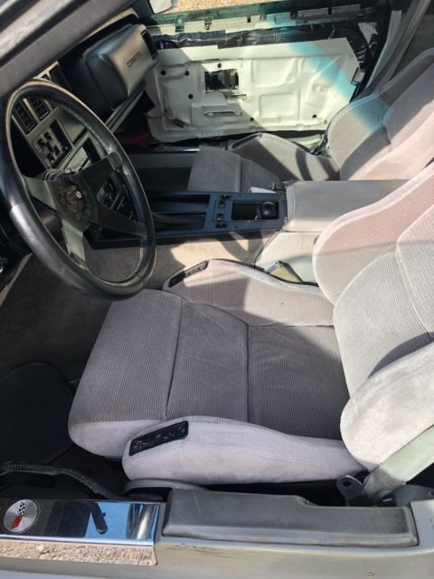 Silver 1984 Chevrolet Corvette Coupe with Gray interior