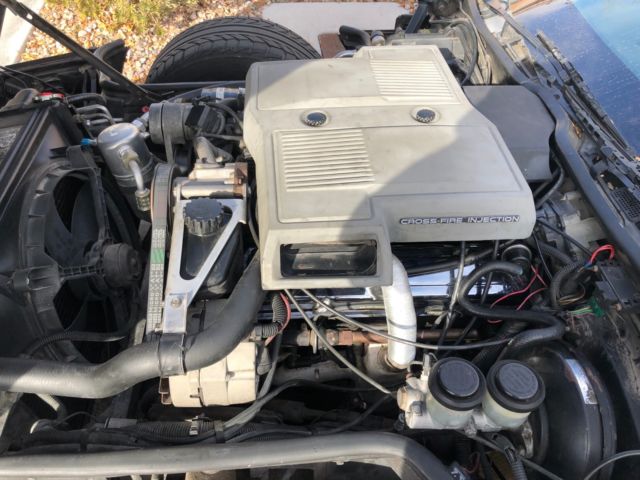 Silver 1984 Chevrolet Corvette Coupe with Gray interior