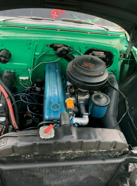 Green with off white 1954 Chevrolet Bel Air/150/210 Sedan with Tan interior