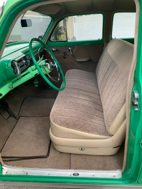 Green with off white 1954 Chevrolet Bel Air/150/210 Sedan with Tan interior