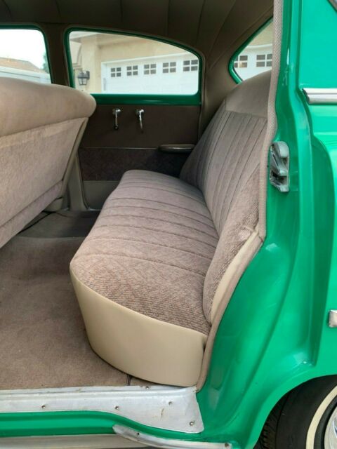 Green with off white 1954 Chevrolet Bel Air/150/210 Sedan with Tan interior