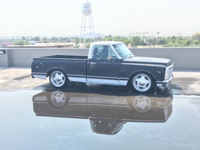 Black 1972 Chevrolet C-10 with Black interior