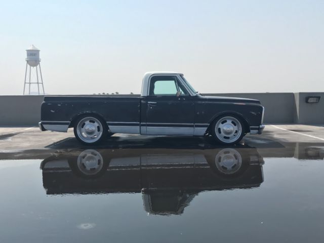 Black 1972 Chevrolet C-10 with Black interior
