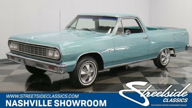 Azure Aqua 1964 Chevrolet El Camino Pickup Truck with Aqua interior