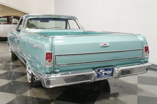 Azure Aqua 1964 Chevrolet El Camino Pickup Truck with Aqua interior