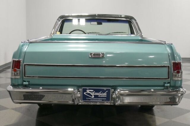 Azure Aqua 1964 Chevrolet El Camino Pickup Truck with Aqua interior