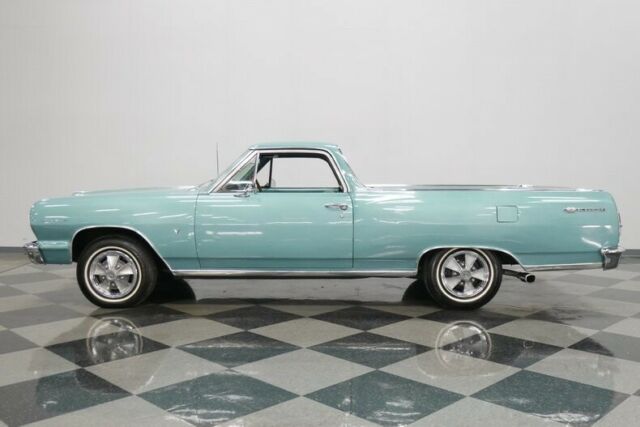 Azure Aqua 1964 Chevrolet El Camino Pickup Truck with Aqua interior