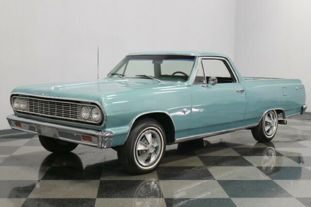 Azure Aqua 1964 Chevrolet El Camino Pickup Truck with Aqua interior