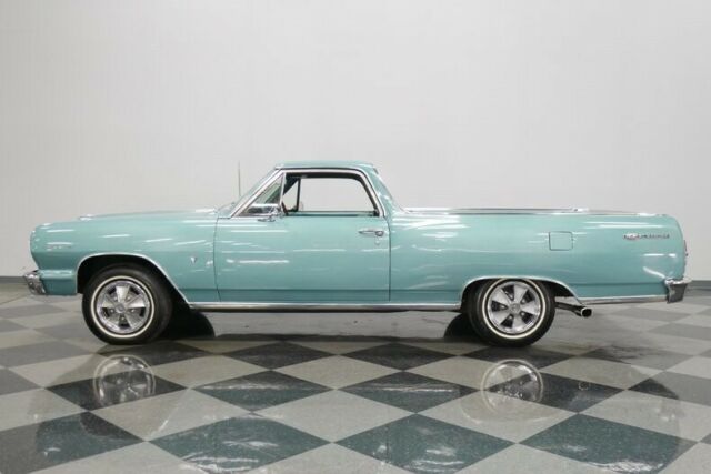 Azure Aqua 1964 Chevrolet El Camino Pickup Truck with Aqua interior