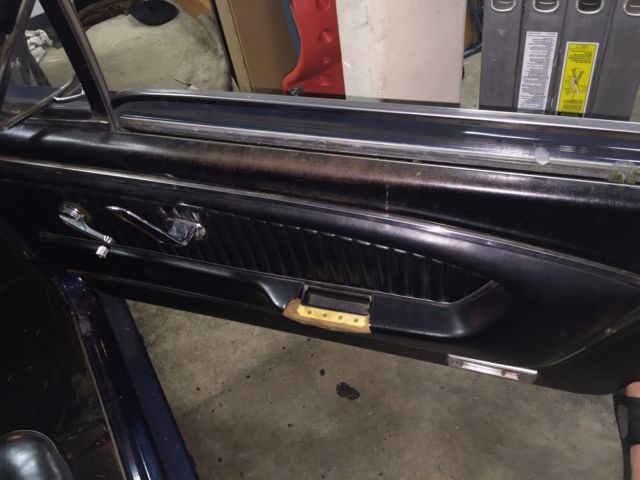 Blue 1966 Ford Mustang Coupe with Black interior