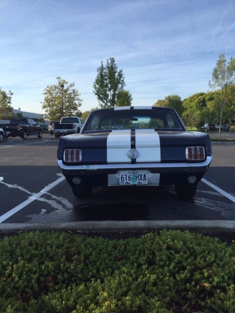 Blue 1966 Ford Mustang Coupe with Black interior