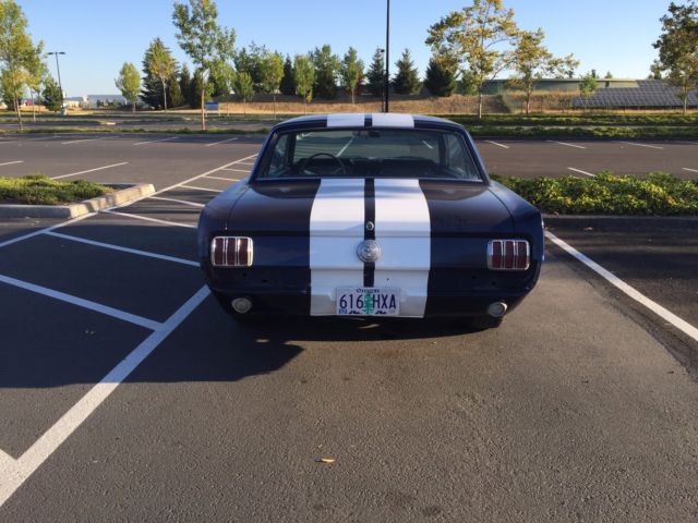 Blue 1966 Ford Mustang Coupe with Black interior