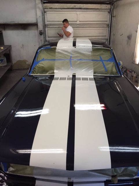 Blue 1966 Ford Mustang Coupe with Black interior