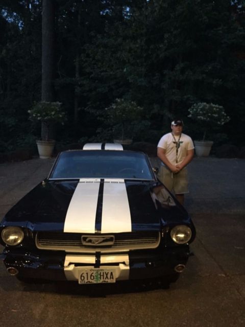 Blue 1966 Ford Mustang Coupe with Black interior