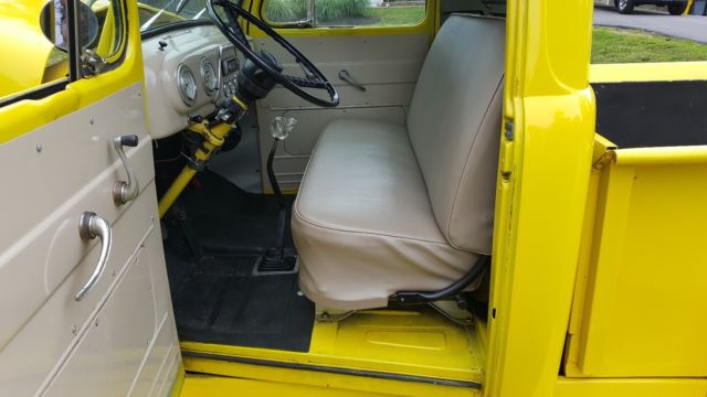 Yellow 1952 Ford F-100 Standard Cab Pickup with Tan interior