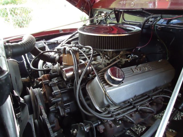 Burgundy 1954 Ford F100 Standard Cab Pickup with Gray interior