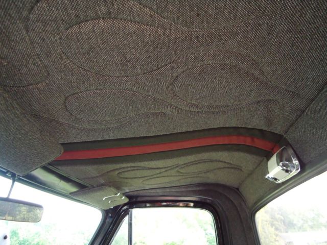 Burgundy 1954 Ford F100 Standard Cab Pickup with Gray interior