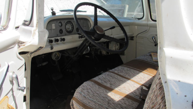 White 1958 Ford F-100 with White interior