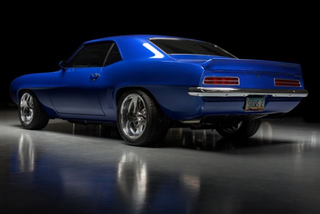 Blue 1969 Chevrolet Camaro Coupe with Gray interior