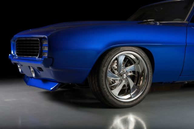Blue 1969 Chevrolet Camaro Coupe with Gray interior