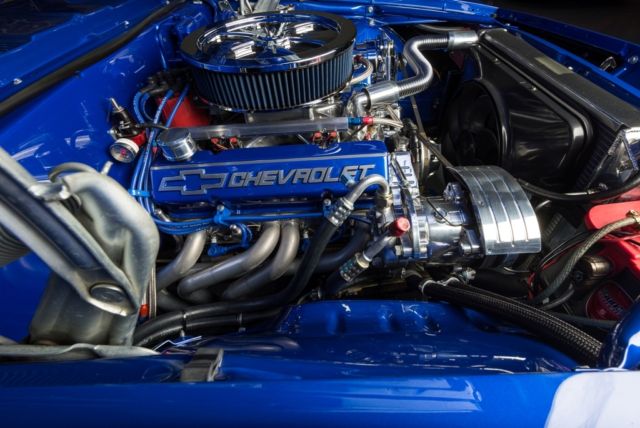 Blue 1969 Chevrolet Camaro Coupe with Gray interior