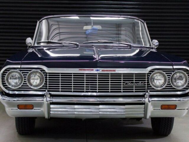 Blue 1964 Chevrolet Impala Coupe with Blue interior