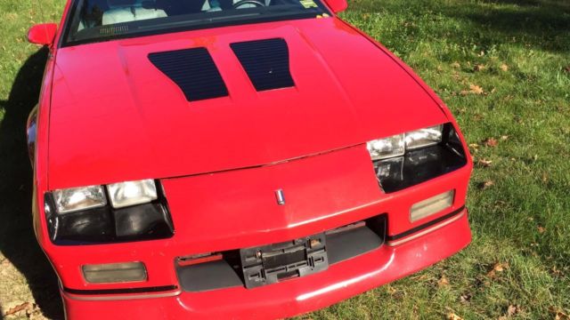 Red 1988 Chevrolet Camaro Convertible with Gray interior