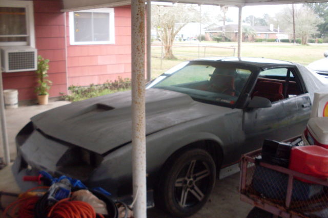 BLACK 1984 Chevrolet Camaro Coupe with Black/RED interior