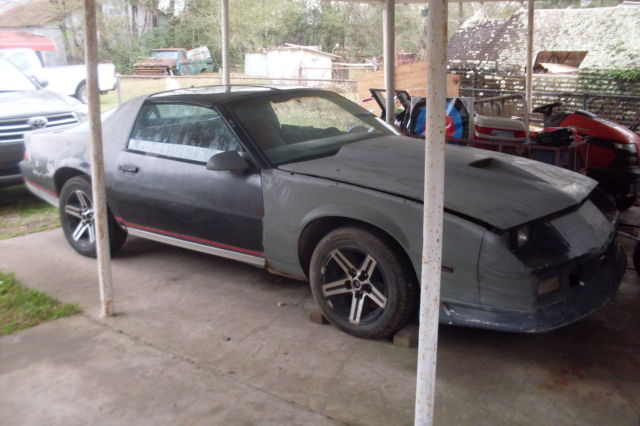 BLACK 1984 Chevrolet Camaro Coupe with Black/RED interior
